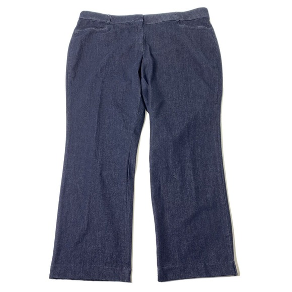 NEW Women’s Plus Size 24W Croft & Barrow‎ Dark Stretchy Mid Rise Bootcut Jeans - Picture 1 of 12
